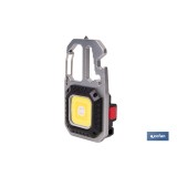 LLAVERO LINTERNA MULTIFUNCIONAL COB 400 LM CON 7 FUNCIONES