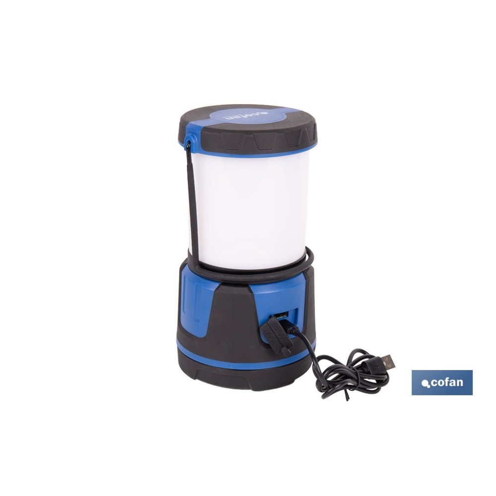 LINTERNA LED PARA CAMPING 2000 LM CON 5 FUNCIONES IP44  Ø115 X 210 MM