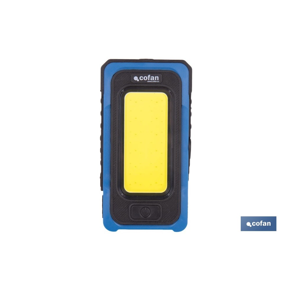 LÁMPARA DE INSPECCIÓN 500 LM COB LED Y PANEL SOLAR