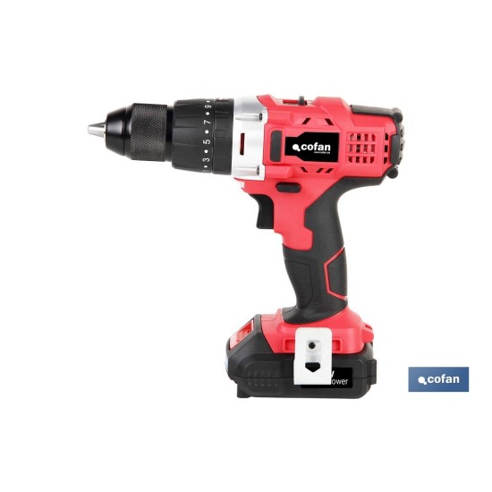 TALADRO PERCUTOR A BATERÍA Li-ion 20 V 1300 RPM 35 Nm