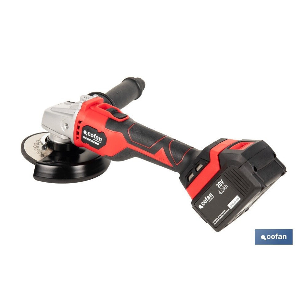 AMOLADORA A BATERÍA Li-ion 20 V 115/125 MM REACONDICIONADO