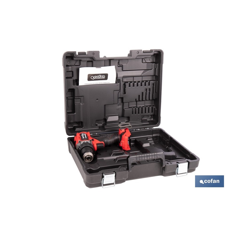 TALADRO ATORNILLADOR COMPACTO A BATERÍA LI-ION 20 V 1900 RPM 60 Nm SIN CARGADOR NI BATERÍA