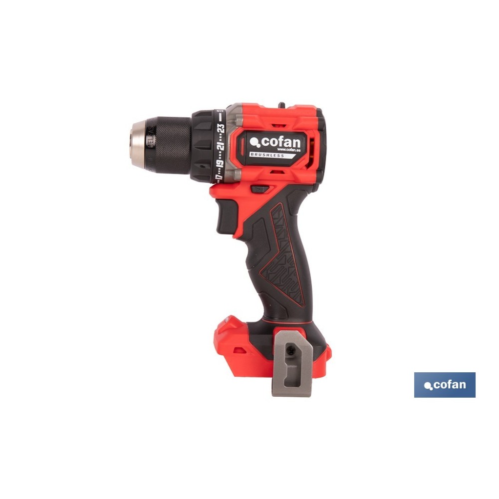 TALADRO ATORNILLADOR COMPACTO A BATERÍA LI-ION 20 V 1900 RPM 60 Nm SIN CARGADOR NI BATERÍA