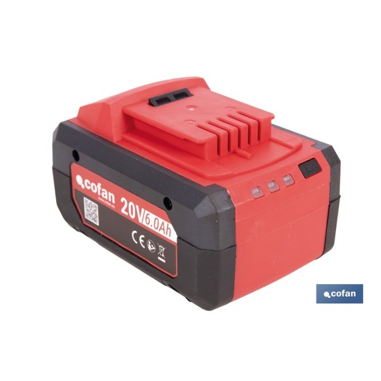 BATERÍA RECARGABLE Li-ion 20 V 6.0Ah