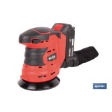 LIJADORA ORBITAL A BATERÍA Li-ion 20 V 125 MM 10000 RPM