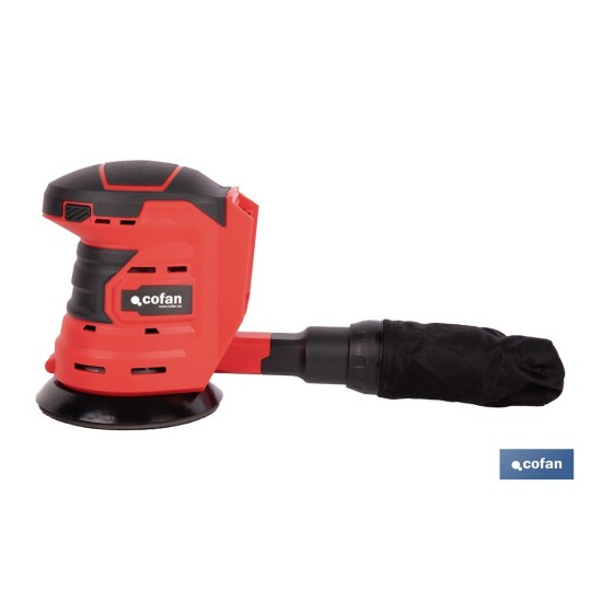 LIJADORA ORBITAL A BATERÍA Li-ion 20 V 125 MM 10000 RPM SIN CARGADOR NI BATERÍA