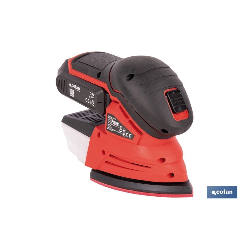 LIJADORA MOUSE A BATERÍA Li-ion 20 V 11000 RPM