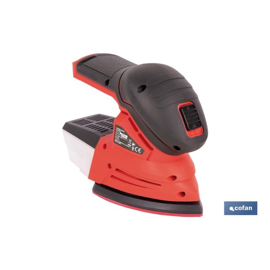 LIJADORA MOUSE A BATERÍA Li-ion 20 V 11000 RPM SIN CARGADOR NI BATERÍA