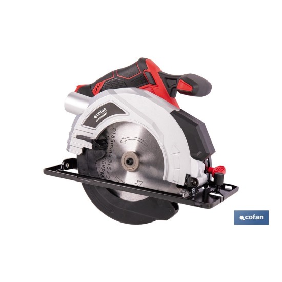 SIERRA CIRCULAR A BATERÍA Li-ion 20 V Ø185 MM SIN CARGADOR NI BATERÍA