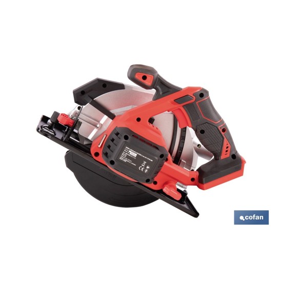 SIERRA CIRCULAR A BATERÍA Li-ion 20 V Ø185 MM SIN CARGADOR NI BATERÍA