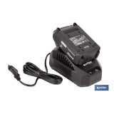 PACK CARGADOR 20 V 2.4 A Y BATERÍA Li-ion 20 V 2.0Ah