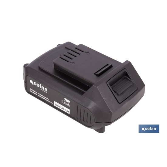 PACK CARGADOR 20 V 2.4 A Y BATERÍA Li-ion 20 V 2.0Ah