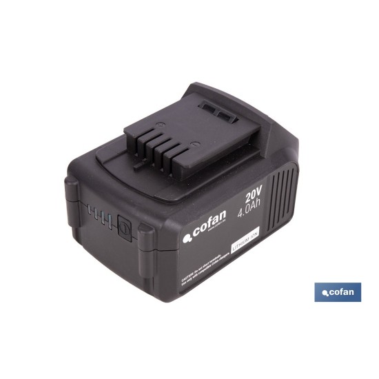 PACK CARGADOR 20 V 4.5 A Y BATERÍA Li-ion 20 V 4.0Ah
