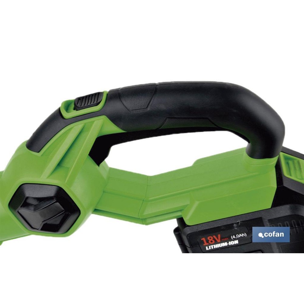 CORTASETOS ELÉCTRICO DE LARGO ALCANCE A BATERÍA LI-ION 18V 1400+10% RPM