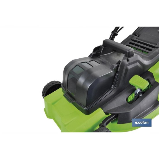 CORTACÉSPED ELÉCTRICO CON RUEDAS 36V 3200 RPM 5 POSICIONES DE CORTE