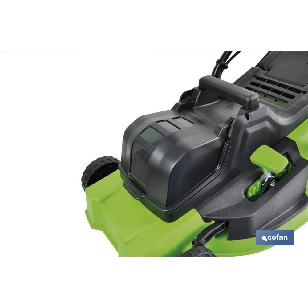 CORTACÉSPED ELÉCTRICO CON RUEDAS 36V 3200 RPM 5 POSICIONES DE CORTE