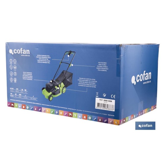 CORTACESPED ELÉCTRICO CON RUEDAS REACONDICIONADO 36V 3200 RPM 5 POSICIONES DE CORTE