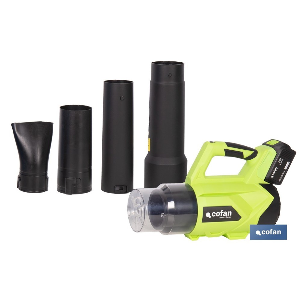 SOPLADORA ELÉCTRICA A BATERÍA LI-ION 20 V 22.500 RPM