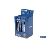 EXPOSITOR DE CÚTER DE ALUMINIO 9 MM 12 UDS.