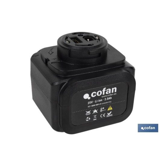 BATERÍA RECARGABLE 25V 2.0Ah TIJERAS DE PODAR