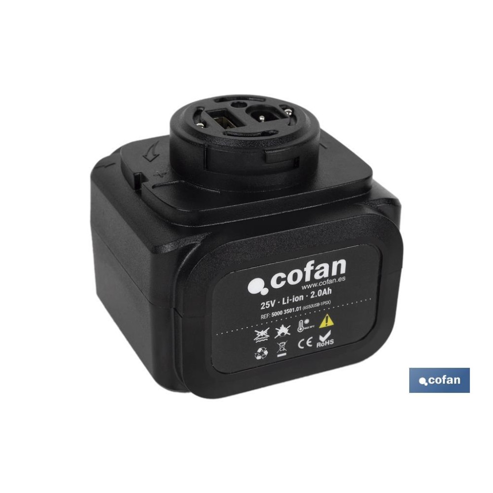 BATERÍA RECARGABLE 25V 2.0Ah TIJERAS DE PODAR