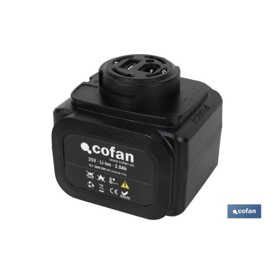 BATERÍA RECARGABLE 25V 2.0Ah TIJERAS DE PODAR