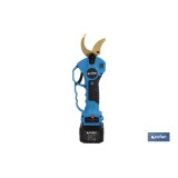 CONJUNTO TIJERAS DE PODAR A BATERÍA + PÉRTIGA EXTENSIBLE 130 CM