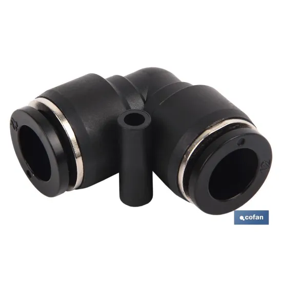 EMPALME RAPIDO CODO PLASTICO T-4 Venta unitaria