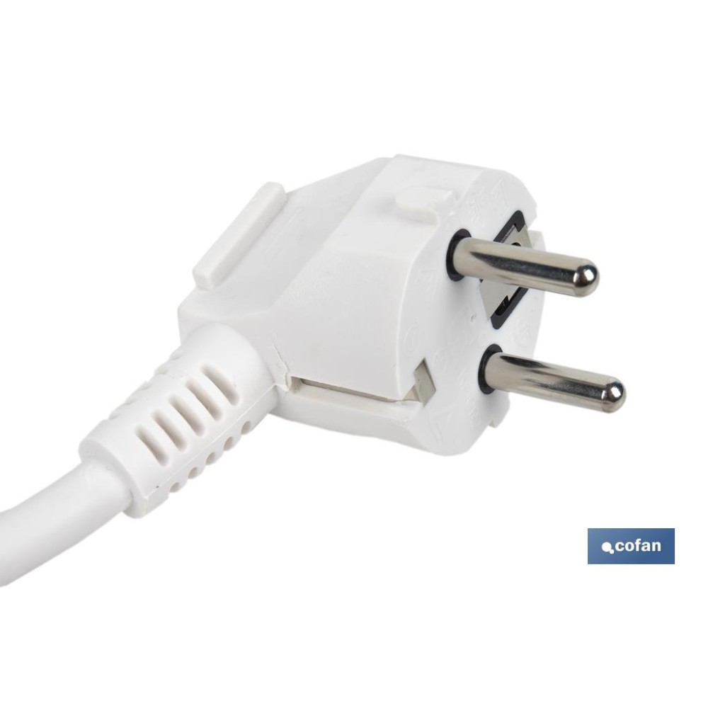 BASE MÚLTIPLE 5T. 1,4M CABLE C/INT. (16A-250V)