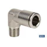 CONEXION CODO  TUBO 8mm. ROSCA 1/4