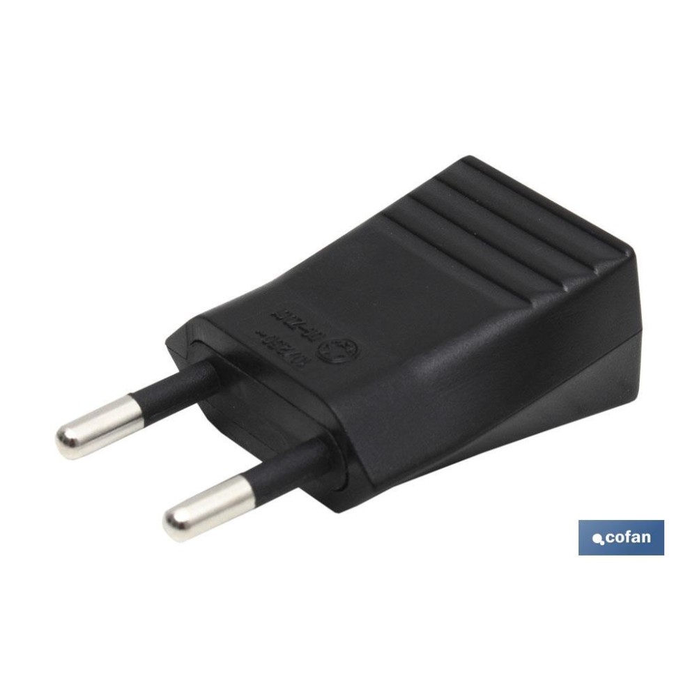 CLAVIJA BIPOLAR NEGRO (10A-250V)