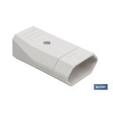 BASE ENCHUFE BIPOLAR AEREA BLANCA (10A-250V)