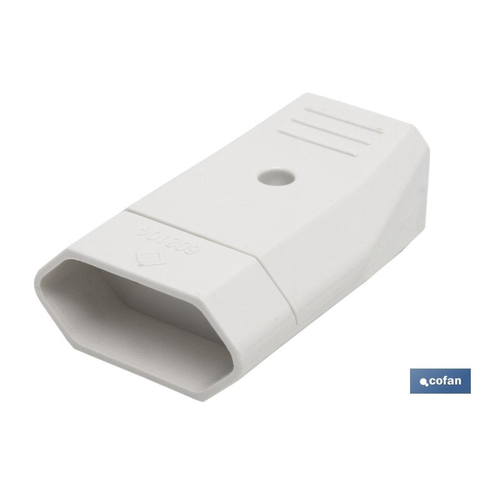 BASE ENCHUFE BIPOLAR AEREA BLANCA (10A-250V)