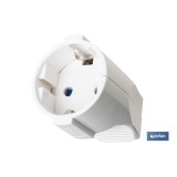BASE ENCHUFE AEREA BLANCA (16A-250V)