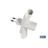 ADAPTADOR MULTIVIA 3 VIAS (10A-250V)