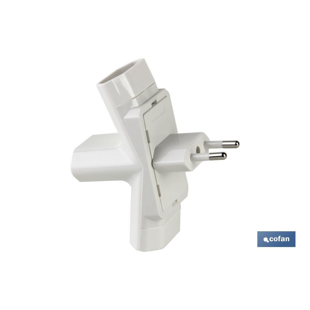 ADAPTADOR MULTIVIA 3 VIAS (10A-250V)