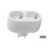 ADAPTADOR 2 VIAS FRONTAL SCHUKO (3.500w)