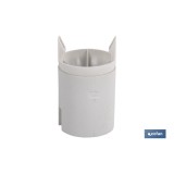 PORTALÁMPARAS PARA OBRA E-27 4A250V RESINA TERMOESTABLE BLANCO