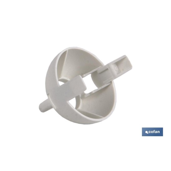 PORTALÁMPARAS PARA OBRA E-27 4A250V RESINA TERMOESTABLE BLANCO