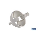 PORTALÁMPARAS PARA OBRA E-27 4A250V RESINA TERMOESTABLE BLANCO