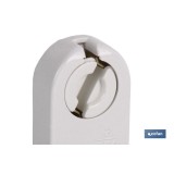 PORTALÁMPARAS DE FLUORESCENCIA 2A250V FIJACIÓN PATILLAS ELÁSTICAS LATERALES
