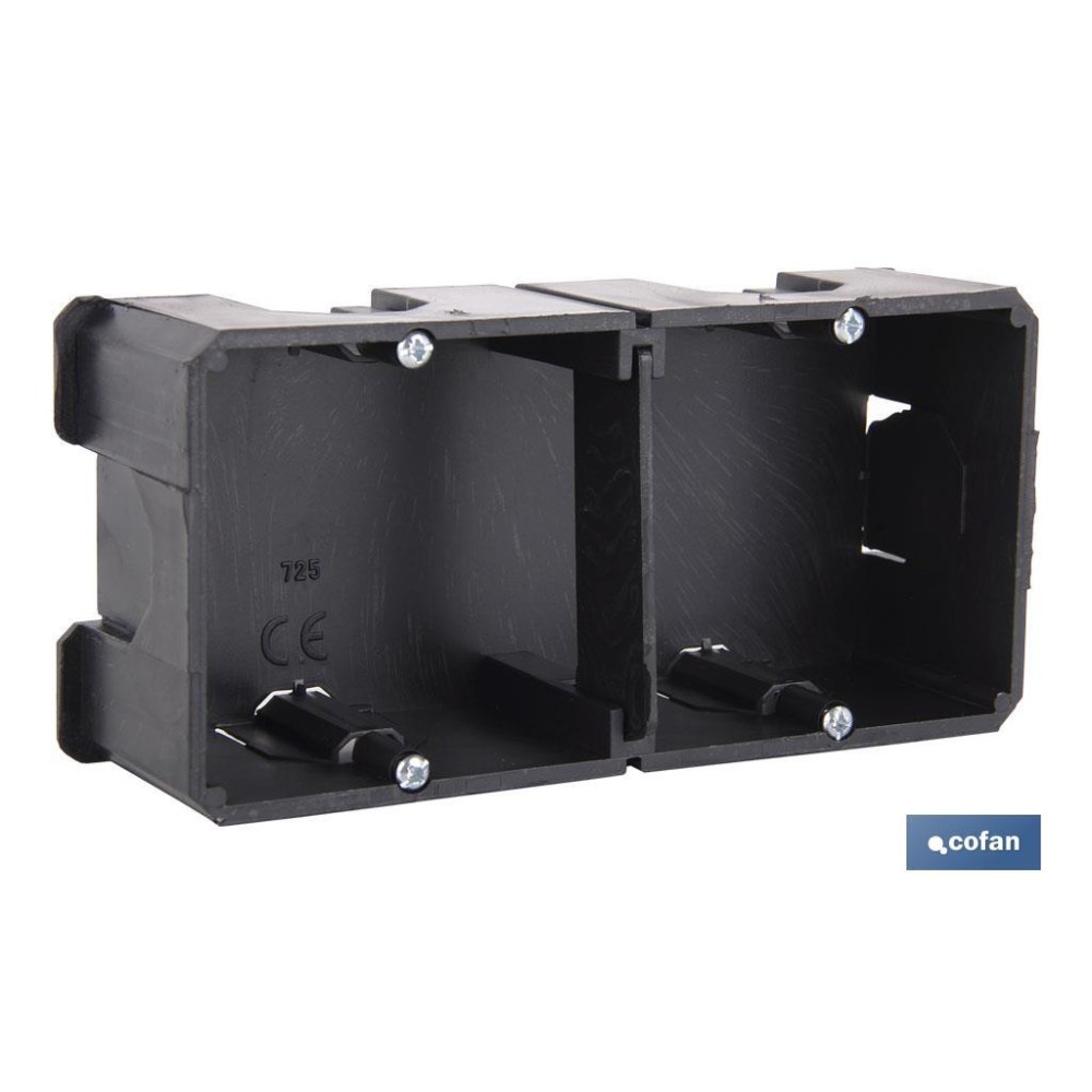 CAJA EMPOTRAR MECANISMOS UNIVERSAL 67X77X42 5 ENTRADAS TUBO Venta unitaria