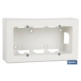 ZÓCALO SUPERFICIE 253X96X43 PARA 3 ELEMENTO. BLANCO