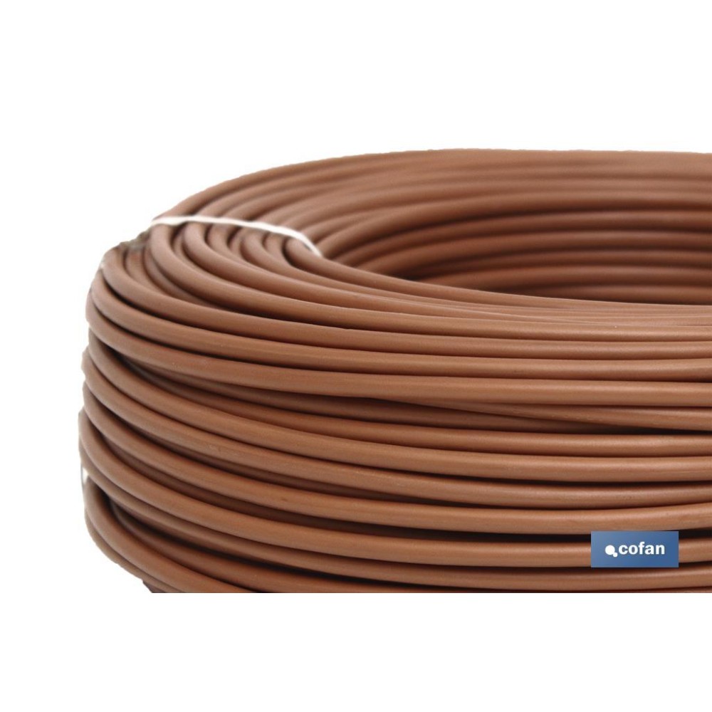 ROLLO CABLE H07V-K 1X1,5MM2 MARRÓN (100M)