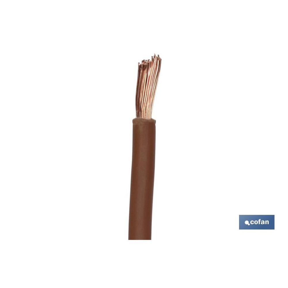 ROLLO CABLE H07V-K 1X1,5MM2 MARRÓN (100M)