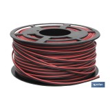 ROLLO 100M CABLE PARALELO ROJO/NEGRO (2X1,5)