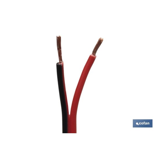 ROLLO 100M CABLE PARALELO ROJO/NEGRO (2X1,5)