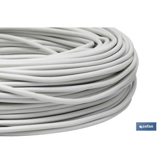 ROLLO 100M MANGUERA BLANCO H05VV-F (2X1MM)