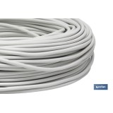 ROLLO 100M MANGUERA BLANCO H05VV-F (2X1MM)