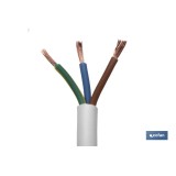 ROLLO 100M MANGUERA BLANCO H05VV-F (3X2,5MM)
